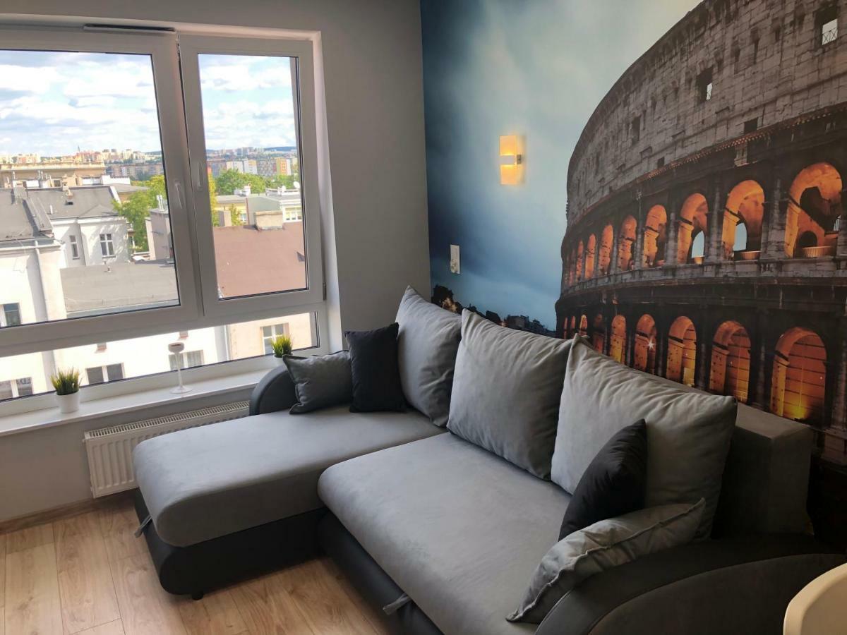 Klimatyzowany Apartament Roma Z Garazem Podziemnym Kielce Bagian luar foto